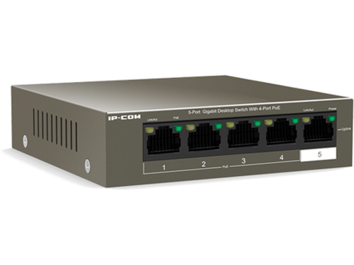 [HT-G1105P-4-63W] Switch 5 porte Gigabit di cui 4 porte POE IP-COM