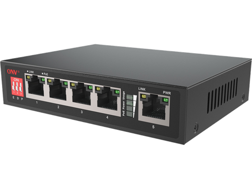 [HT-POE31004PLD] Switch 5 porte 10/100 di cui 4 POE - ONV