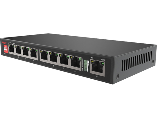 [HT-POE31008PLD] Switch 9 porte 10/100 di cui 8 POE - ONV