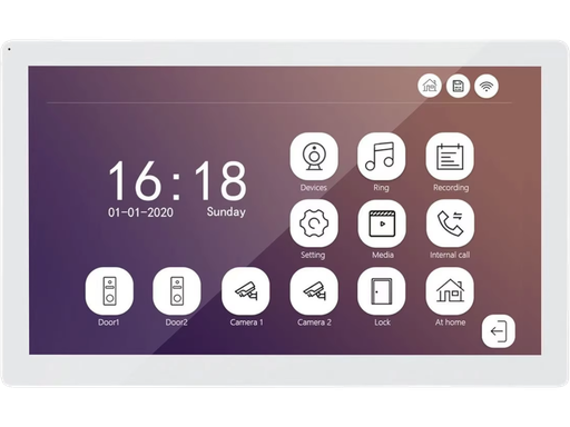 [VIMB] Monitor TCP/IP 10" IPS Touch Bianco per videocitofono