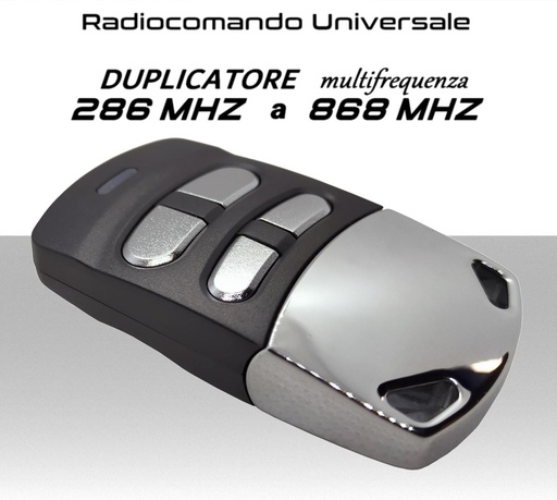 [MS0694] Radiocomando universale cancelli e barriere su multifrequenza da 286 a 868 MHz