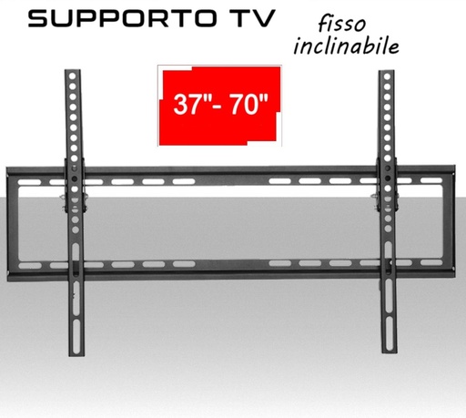 [MS2306] Supporto TV fisso a muro universale inclinabile per tv piatte da 37"a 70"pollici vesa compatibile