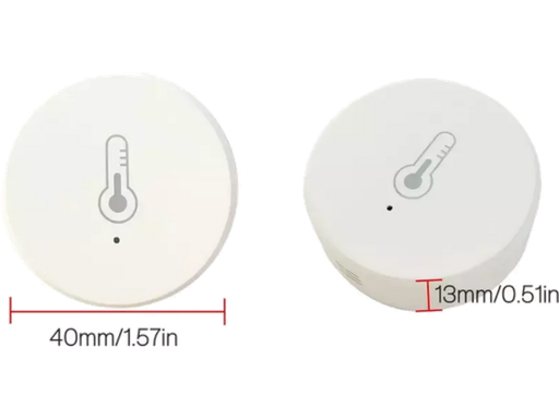 [STZS1K] TUYA - Sensore di Temperatura e Umidità - ZigBee - Alimentazione 1x CR2045