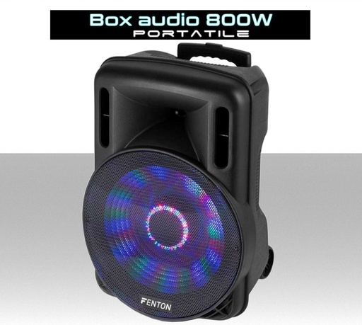 [SA2217] Cassa audio portatile Bluetooth da 800W con microfono wireless a batteria disco led trolley