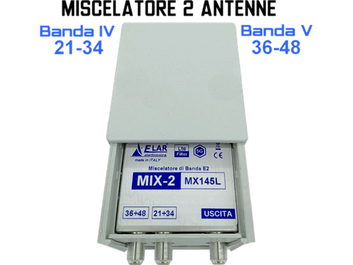 [MS2797] Miscelatore TV 2 ingressi 21:34 / 36:48 per ricezione da 2 direzioni