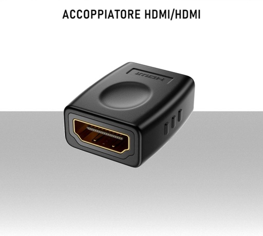 [MS2205] Adattatore HDMI per collegare 2 cavi HDMI prolunga con supporto risoluzione 4K