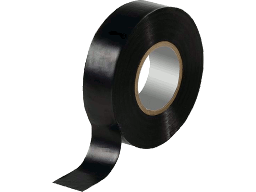 [NASTRO15A] Rotolo nastro isolante PVC NERO 15mm 10 metri