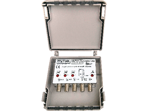 [AP917L-5G] Amplificatore da palo 4 ing III  -  21:32  -  34:48  -  21:48 15dB 4R 105/110dBuV - LTE 5G