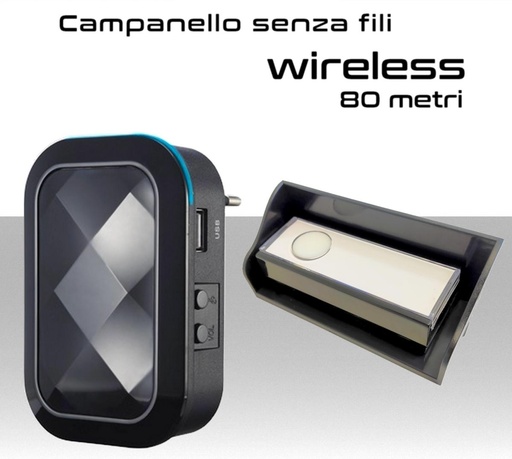 [MS0710] Campanello - Doorbell senza Fili wireless Impermeabile per esterno