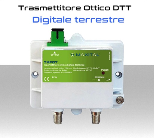 [MSTXFOT] Trasmettitore Ottico segnale DTT in fibra ottica