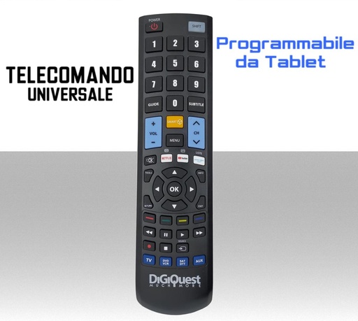 [MS0061] Telecomando universale programmabile 4 in 1 TV,STB,VCR,DVB-T2,DVB-S2