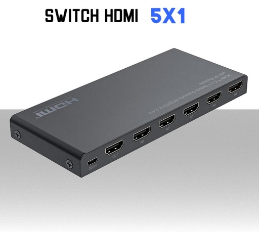 [MS0449] Switch Hdmi 5X1 con telecomando supporto 4k HDR 18Gps HDCP 