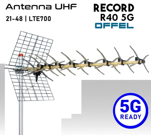 [MS3206] Antenna UHF OFFEL Record 39 elementi direttiva in alluminio 5G Ready