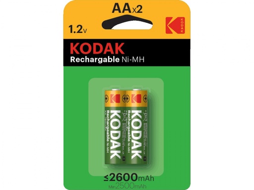 [K30955080] Kodak rechargeable Ni-MH AA battery 2600mAh (confezione 2pz.)