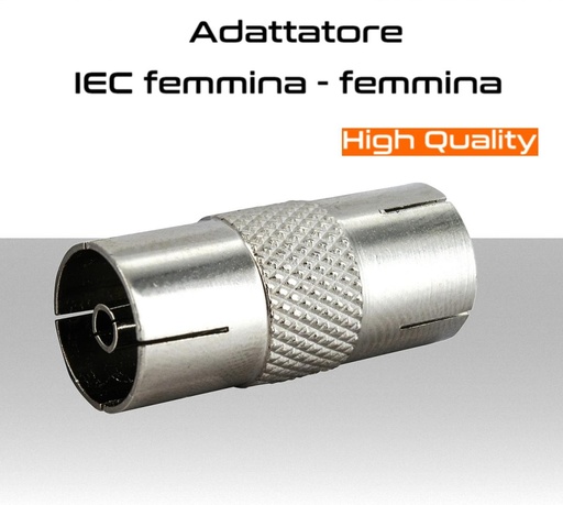 [CN206] Adattatore IEC femmina - IEC femmina - Conf. 100pz