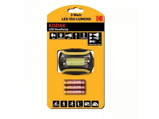 [K30413863] Torcia led da testa 150 lumens 3W con batterie incluse