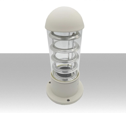 [LG-ES02-B] Portalampade per giardini IP55 colore bianco. Attacco per lampadine E27