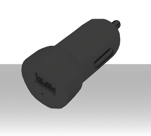 [MIM31-138N] Caricabatterie da auto ad alta corrente con uscita USB 5V 2A - Nero