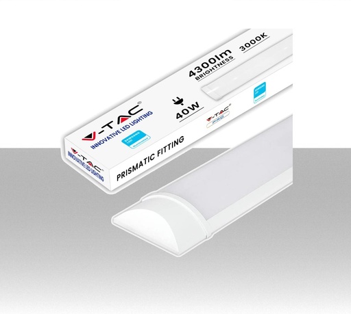 [SKU-20350] Plafoniera LED Chip Samsung Prismatica 40W 120LM/W 120cm 3000K IP20