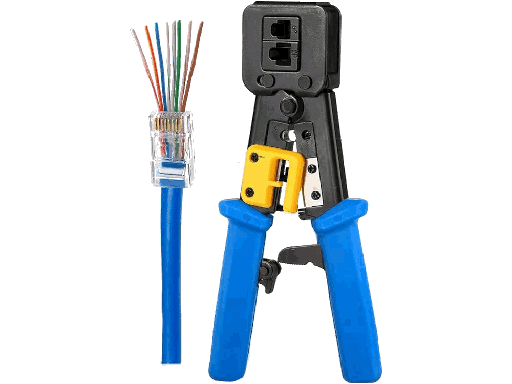 [CRI-A]  Pinza Crimpatrice in acciao per connettori RJ45 / RJ12 