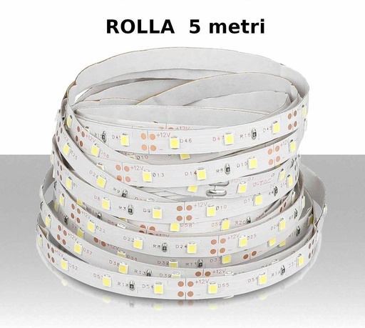 [SKU-2016] LED Strip SMD3528 - 60LEDs 3000K Non-waterproof - Rolla da 5 metri - Lumen: 400/m