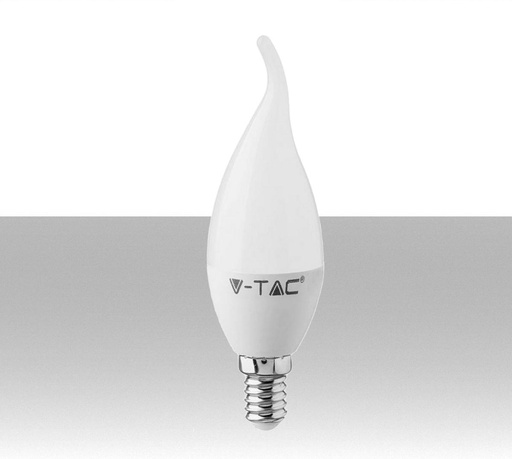 [SKU-117] Lampadina LED a Fiamma Luce calda E14 Chip Samsung 5.5W 470 lumen 3000K - Ideale per lampadari