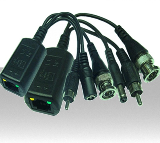 [VA1622] Coppia Video Balun Video + Alimentazione + Audio su cavo UTP max. 400 metri. Supportano segnali CVI, TVI, AHD, CVBS