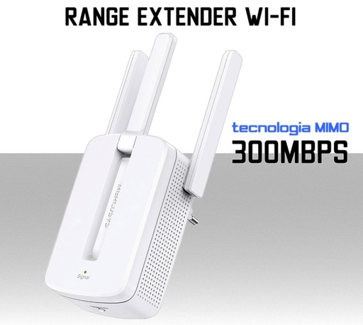 [MS0454] Ripetitore WiFi wireless 300Mbps WPS tecnologia MIMO  