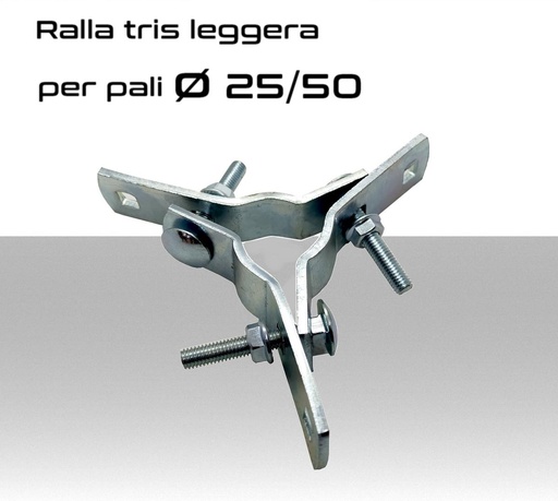 [MSRAL0001] Ralla Tris serie leggera per pali antenna Ø 25/50 mm