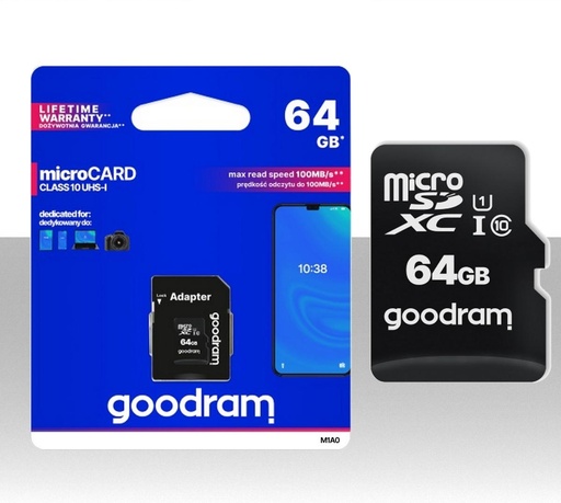 [MS0472] Micro SD 64GB Classe 10 ad alte prestazioni