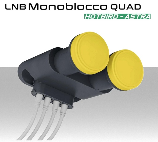 [MS3318] Lnb Monoblocco 4 uscite Dual Feed satelliti Hotbird - Astra convertitore IDdigital LNB 249