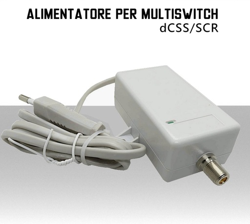 [AL1855] Alimentatore per multiswitch dCSS / Scr 20V 0.7A con uscita su connettore F