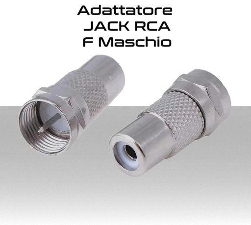 [CN1678] Connettore Adattatore jack RCA femmina a F maschio