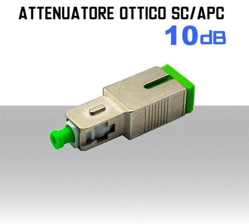 [MSATSC10] Attenuatore ottico da 10 dBm monomodale preintestato SC/APC