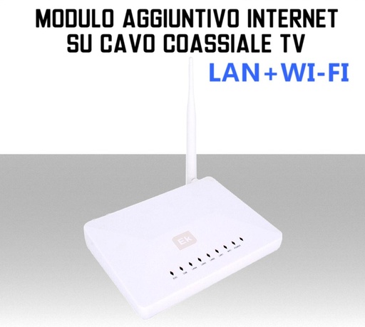 [MS1596] Estensore di segnale internet aggiuntivo del sistema Ekoax LAN+Wireless