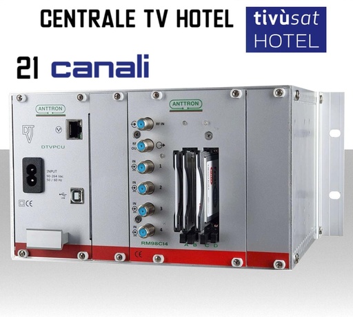 [MS88CI3TV] Centrale TV Hotel 21 canali HD tivusat ANTTRON CMI88CI3TVS