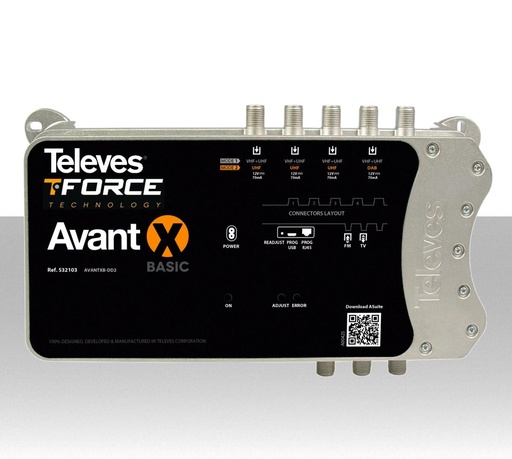 [MS532103] Centrale TV programmabile 5 ingressi Avant X Basic Televes 532103