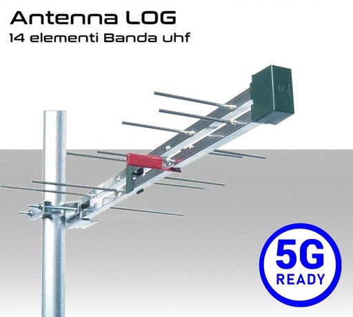 [MS2464E] Antenna TV 14 Elementi Logaritmica UHF 5G Ready Emme Esse 2148UM