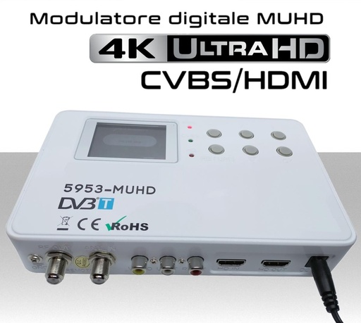 [MS1007] Modulatore HDMI 4K digitale audio video CVBS/HDMI 