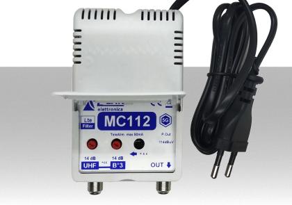 [MS2794] Centralino antenna TV da interno 1 ingresso BIII-UHF 14dB serie Elar MC112