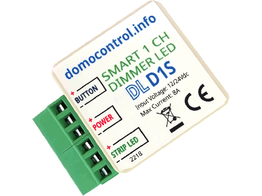 [DLD1S] Dimmer LED 1 canale con funzionalità avanzate - Timer - Rampe soft - Luci scale