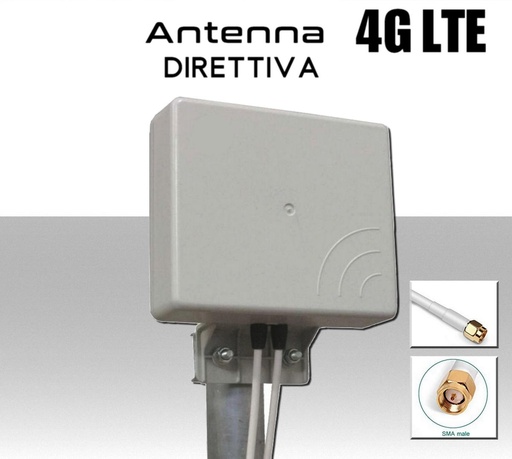 [MS1801] Antenna 4G direttiva internet MiMo per router modem wifi sim aumenta il speed test DOWNLOAD e UPLOAD