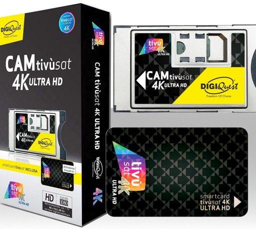 [MS0007] Cam tivusat 4K ULTRA HD con scheda inclusa certificata contenuti DAZN