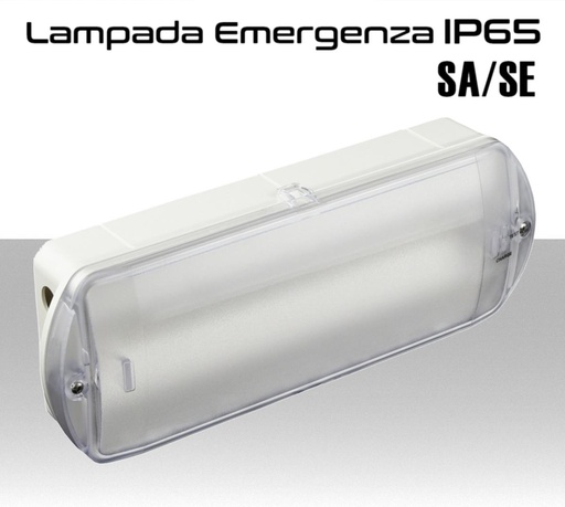 [MSGR193515L] Lampada emergenza LED 105 lumen da esterno configurabile SA/SE protezione IP65 con pittogrammi inclusi