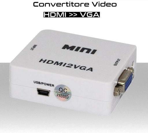 [MS0294] Convertitore Video da HDMI a VGA+audio