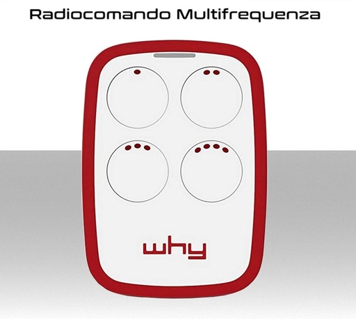 [SA2164] Radiocomando universale rolling code e fisso Multifrequenza 433Mhz a 868Mhz per automazioni cancelli barriere modello WHY EVO 