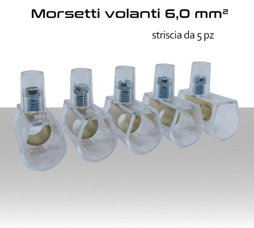 [MS31207] Morsetti elettrici volanti per cavi elettrici da 6,0 mm² 